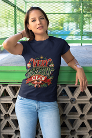 Very Merry Club T-Shirt — Festive Christmas Holiday Tee