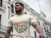 Peace on Earth T-Shirt — Holiday Dove & Star Christmas Tee