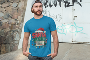 Santa Mode T-Shirt — Holiday Christmas Graphic Tee with Santa Hat