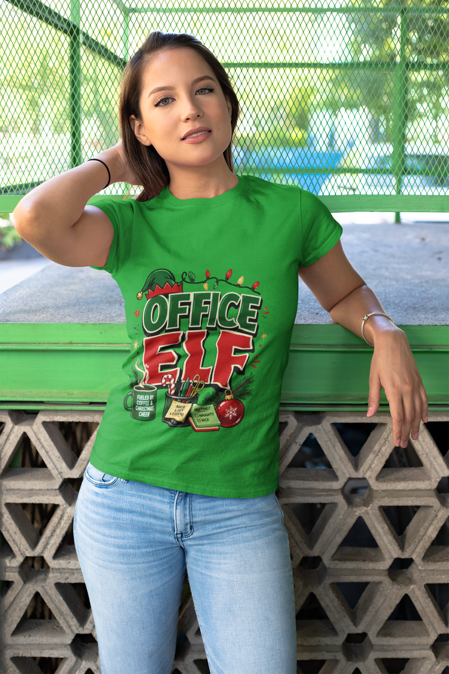 Office Elf T-Shirt — Funny Christmas Work Holiday Tee