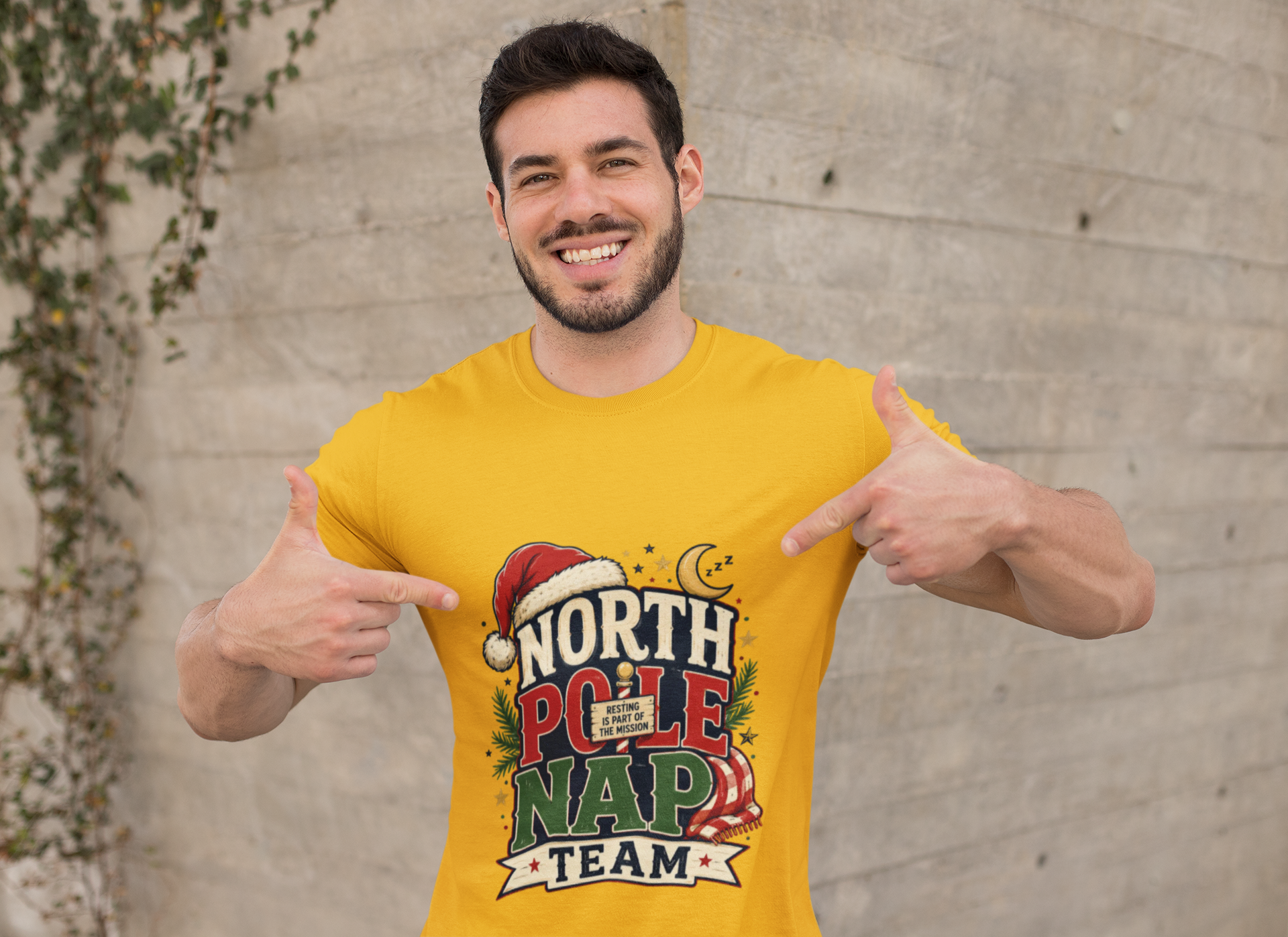 North Pole Nap Team T-Shirt — Funny Christmas Sleepy Holiday Tee