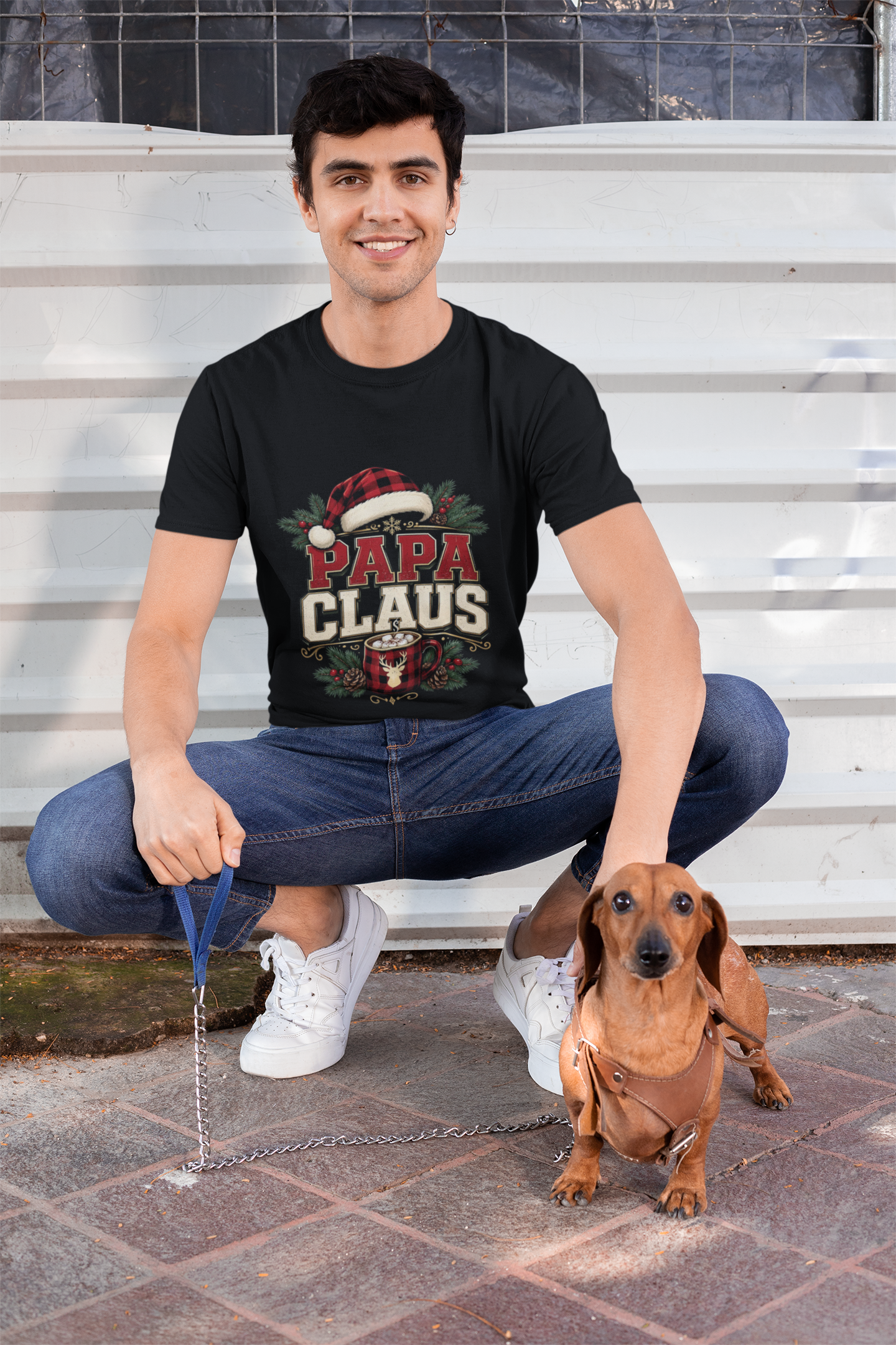 Papa Claus T-Shirt — Festive Holiday Dad Christmas Tee