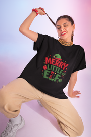 Merry Little Elf T-Shirt — Festive Christmas Holiday Tee