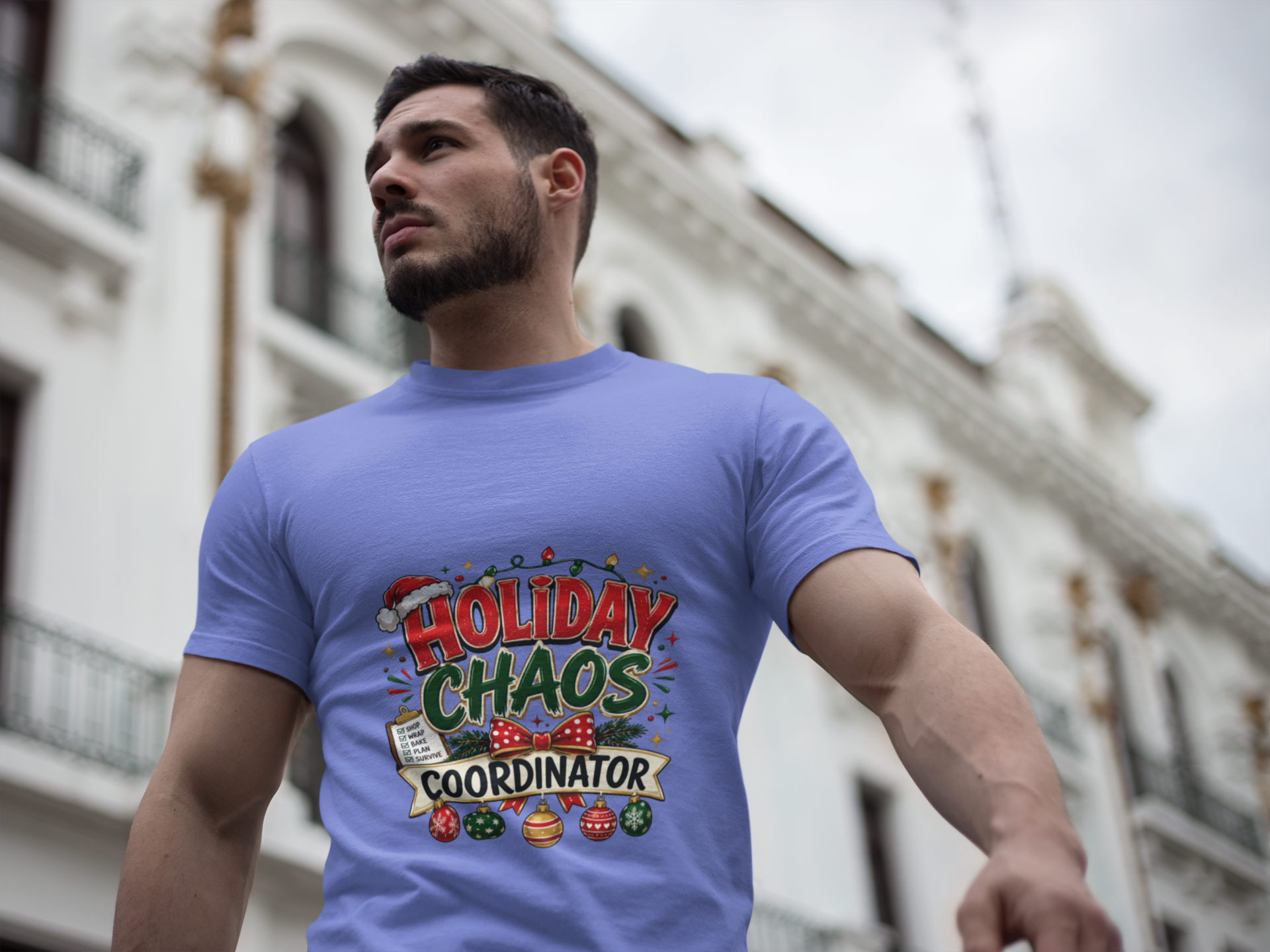 Holiday Chaos Coordinator T-Shirt — Funny Christmas Crew Tee