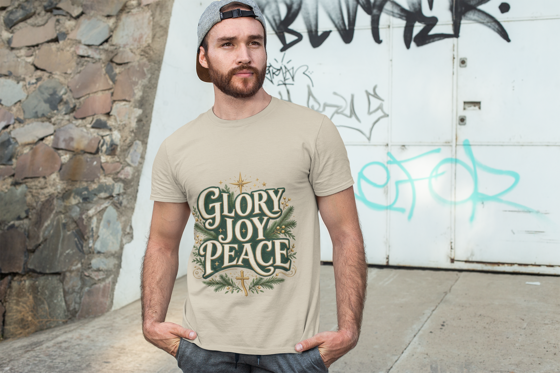 Glory Joy Peace Christmas T-Shirt