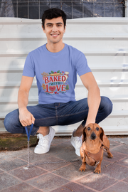 Baked With Love T-Shirt — Holiday Baking Christmas Cookie Chef Tee