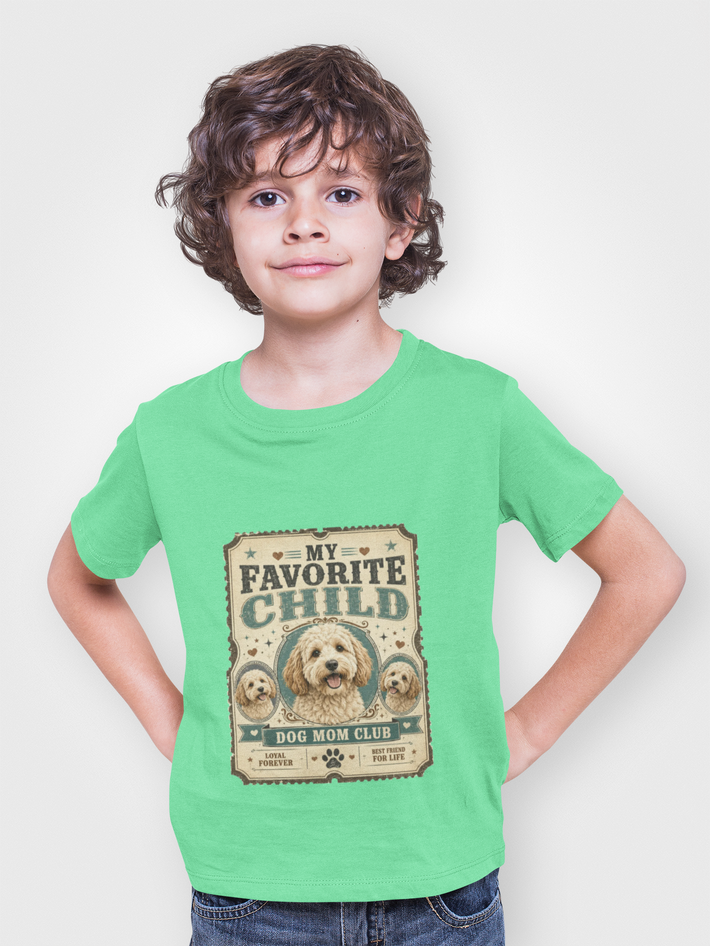 Favorite Child T-Shirt — "My Favorite Child" Dog Mom Club Vintage Tee