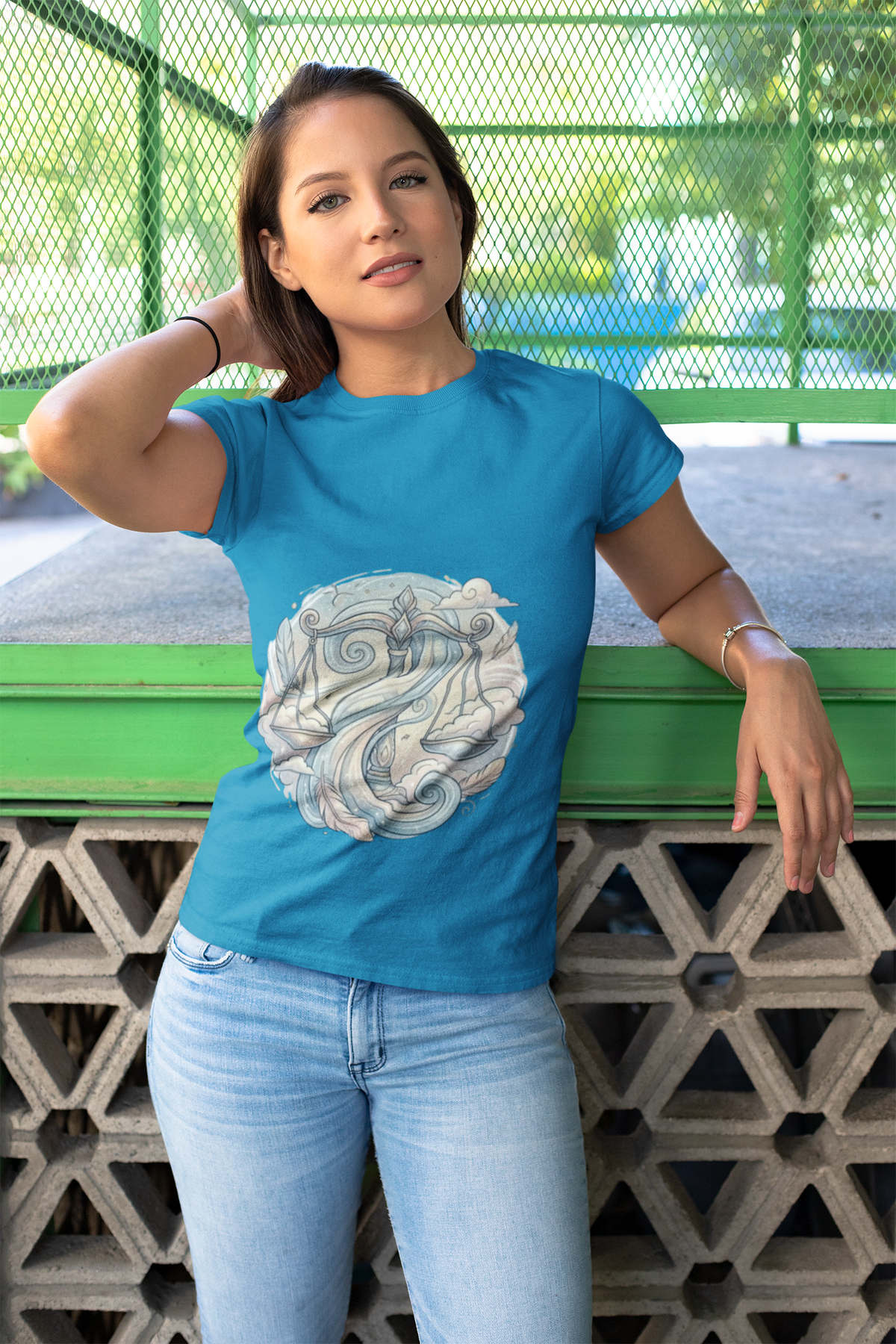 Libra Scale Zodiac T-Shirt — Elegant Celestial Astrology Tee