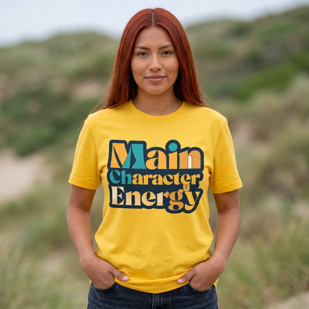 Main Character Energy T-Shirt — Retro Bold Graphic Tee - Trending Now - August 2026