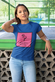 Flamingo 'Kinda Chic To Not Care' Graphic T-Shirt - Trending Now - August 2026