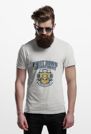 First Down Department Football Crewneck T-Shirt - Trending Now - August 2026