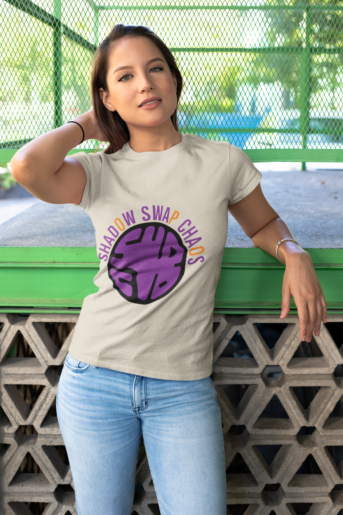 T-Shirt — "Shadow Swap Chaos" Purple Brain Graphic Tee - Trending Now - August 2026