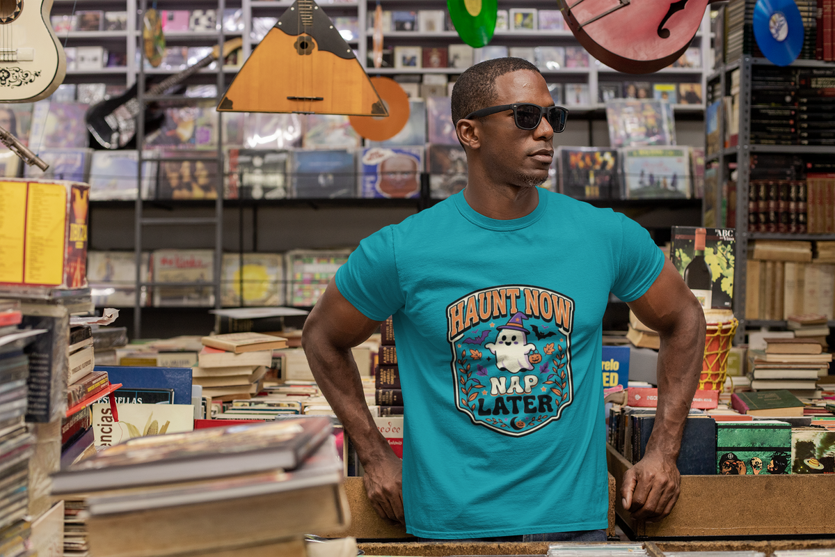 Haunt Now Nap T-Shirt – Cute Halloween Ghost Graphic Tee - Trending Now - August 2026