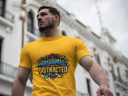 Black T-Shirt with Colorful Carnival 'Unvaccinated' Graphic – Statement Tee for Festivals & Activism - Trending Now - August 2026