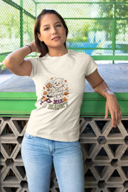 Halloween Ghost Tee — Cute 'Boo' Pumpkin Spirit Graphic T-Shirt - Trending Now - August 2026