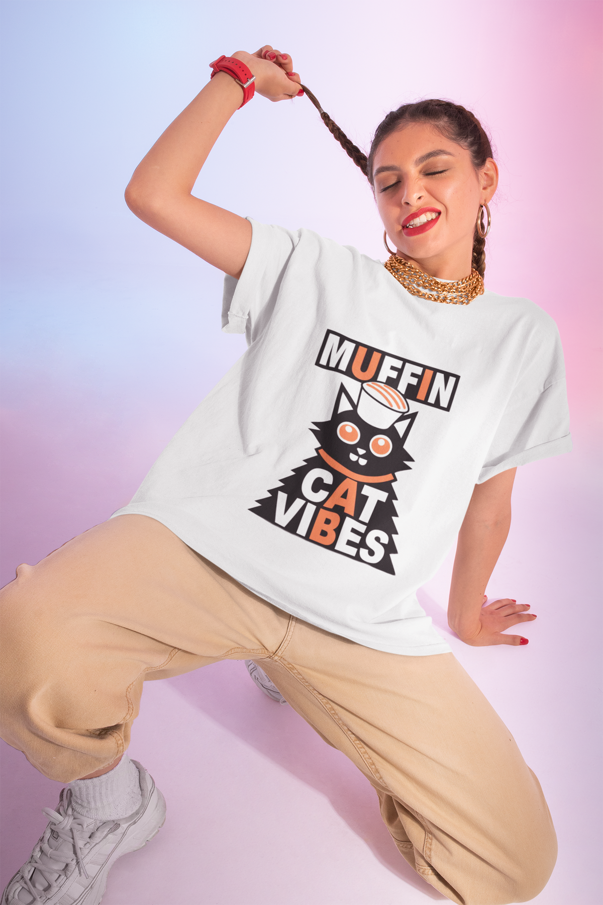 Muffin Cat Vibes T-Shirt - Trending Now - August 2026