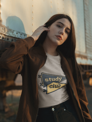 Study Club T-Shirt — Retro Pennant Student Tee - Trending Now - August 2026
