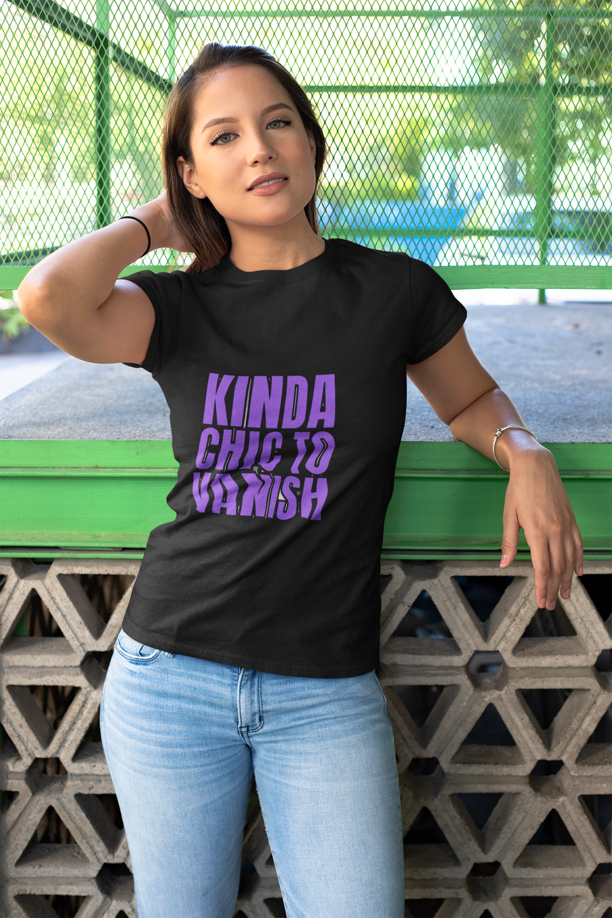 Kinda Chic to Vanish T-Shirt — Bold Purple Graphic Tee - Trending Now - August 2026