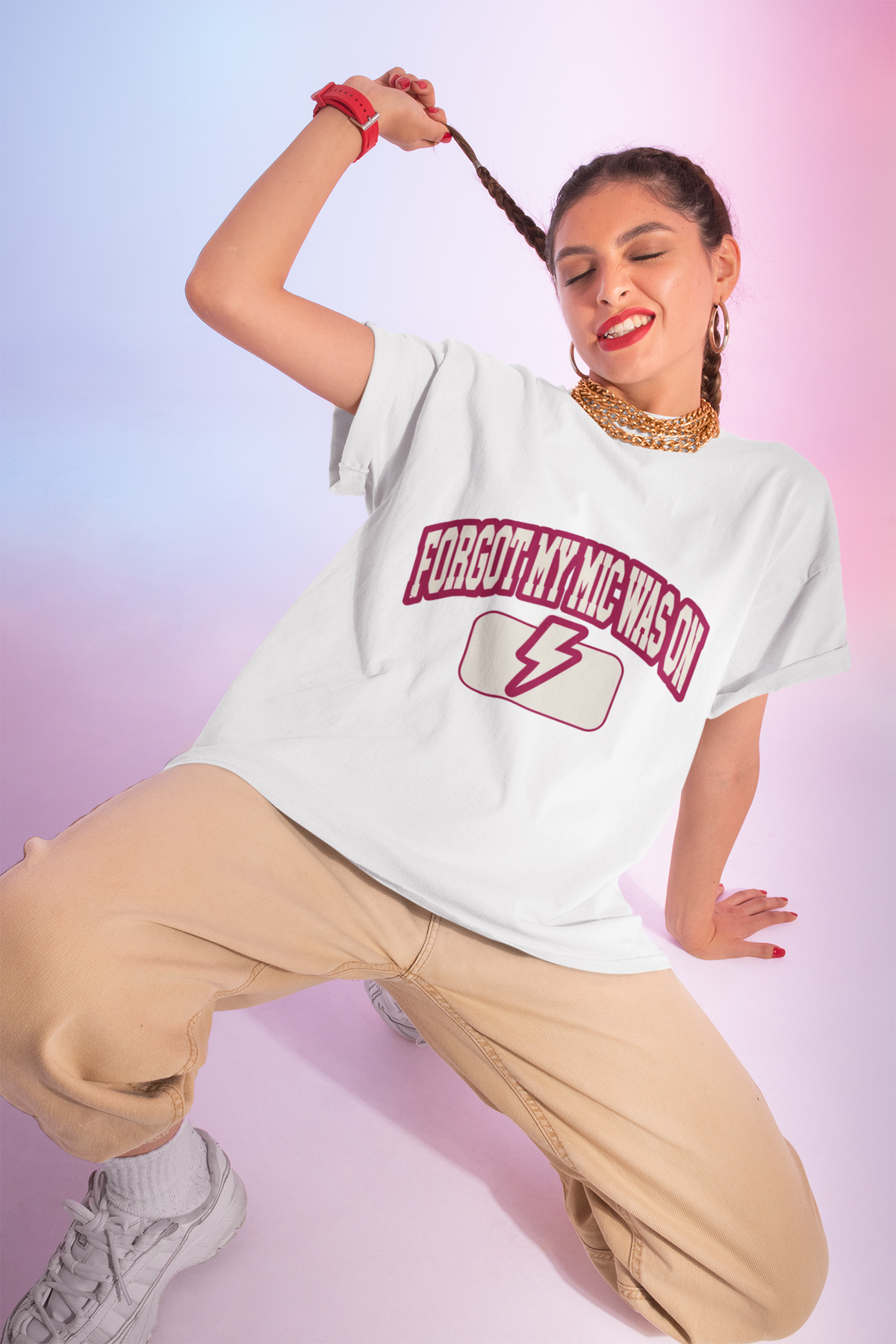 Forgot My Mic Was On T-Shirt — Funny Podcast/Virtual Meeting Tee - Trending Now - August 2026