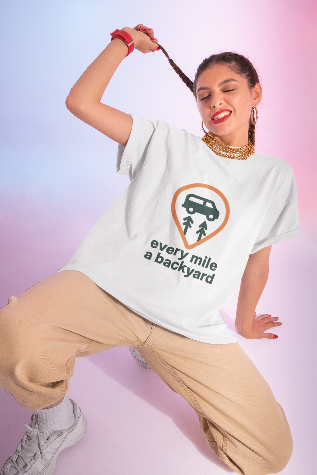 Minimalist Campervan T‑Shirt — Tiny Van Badge Graphic - Trending Now - August 2026
