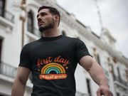 First Day T-Shirt — "First Day of First Grade" Rainbow Back-to-School Tee - Trending Now - August 2026