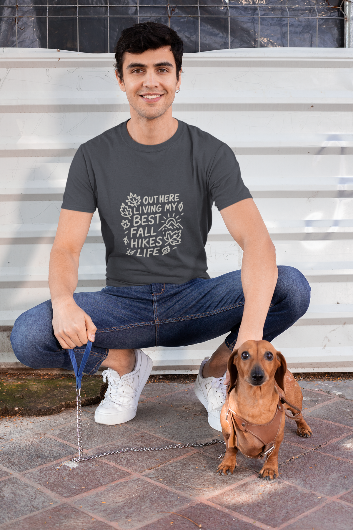 Fall Hikes T-Shirt — "Out Here Livin' My Best Fall Hikes Life" Nature Tee - Trending Now - October 2026