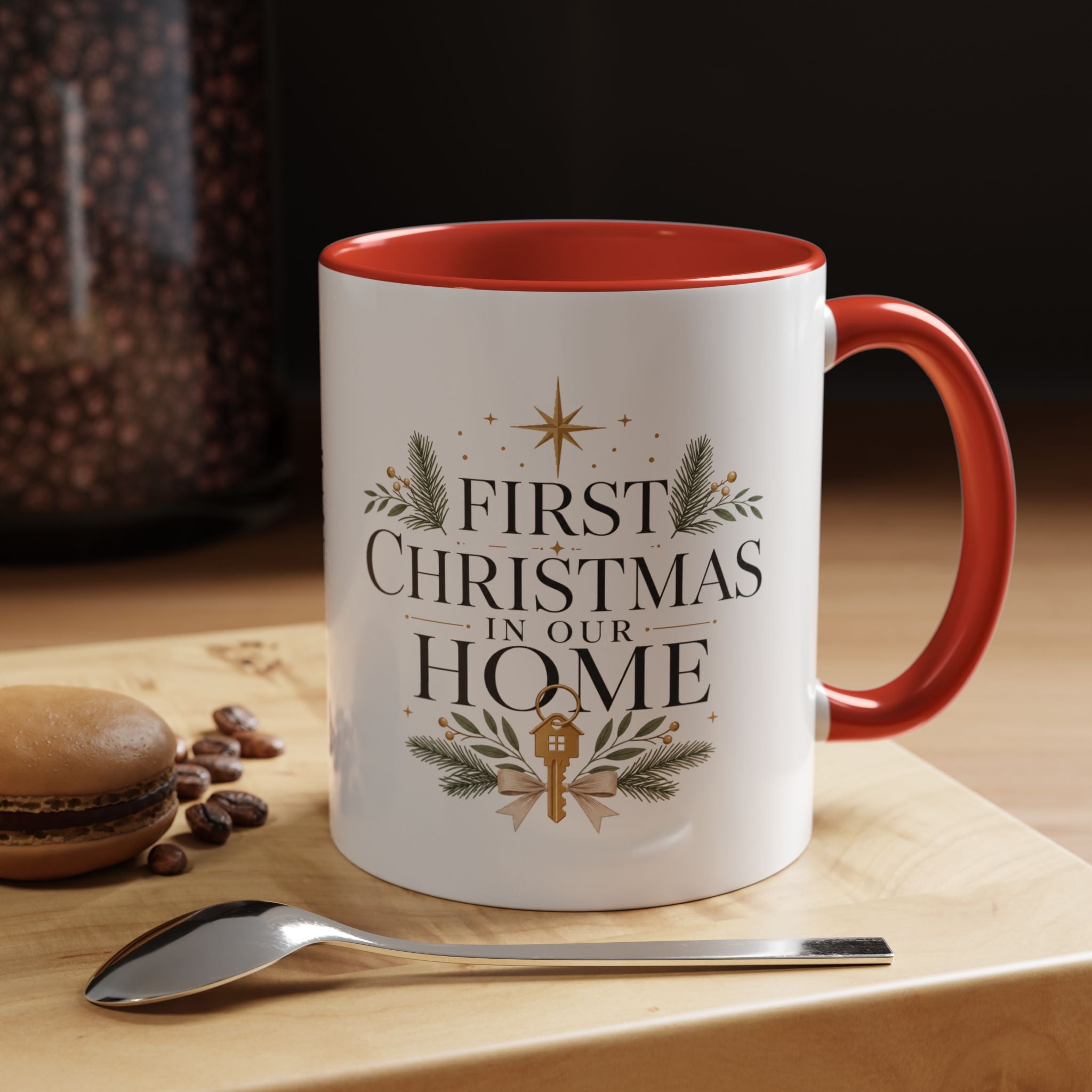 Christmas First Christmas in Our Home Accent Coffee Mug – Holiday Keepsake