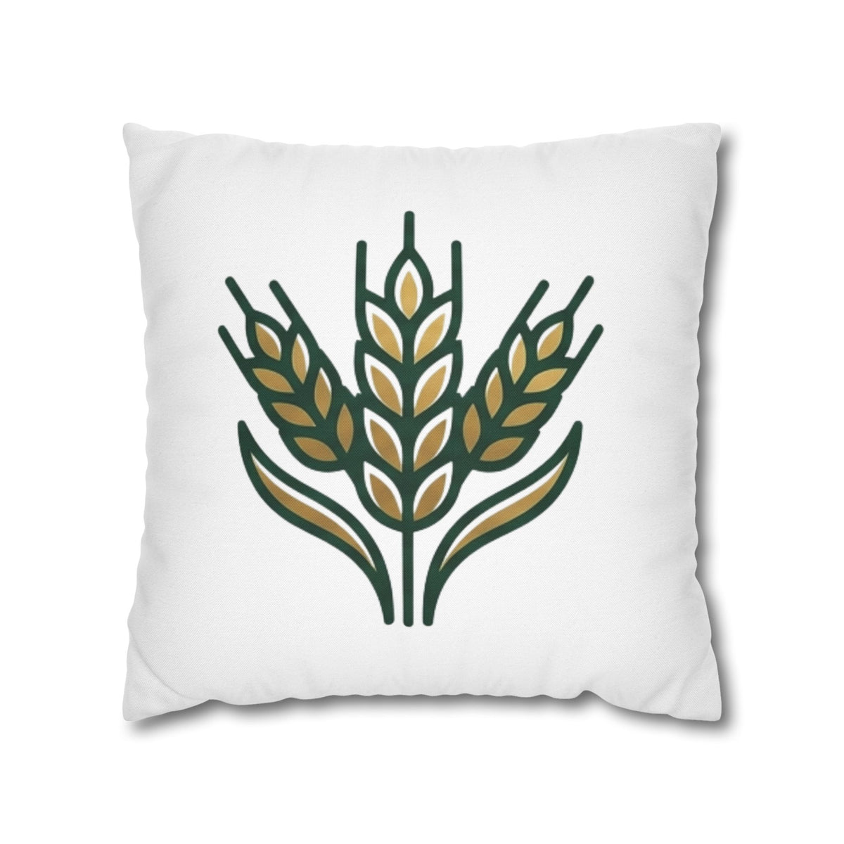 Virgo Wheat Meadow Decorative Pillowcase — Farmhouse Grain Throw Pillow Cover