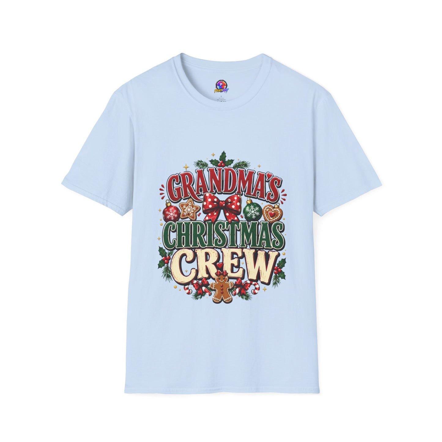 T-Shirt — Grandma's Christmas Crew Holiday Tee