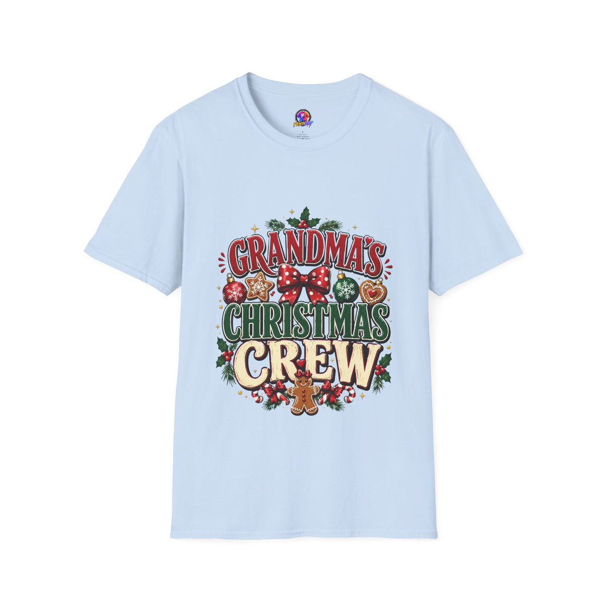 T-Shirt — Grandma's Christmas Crew Holiday Tee