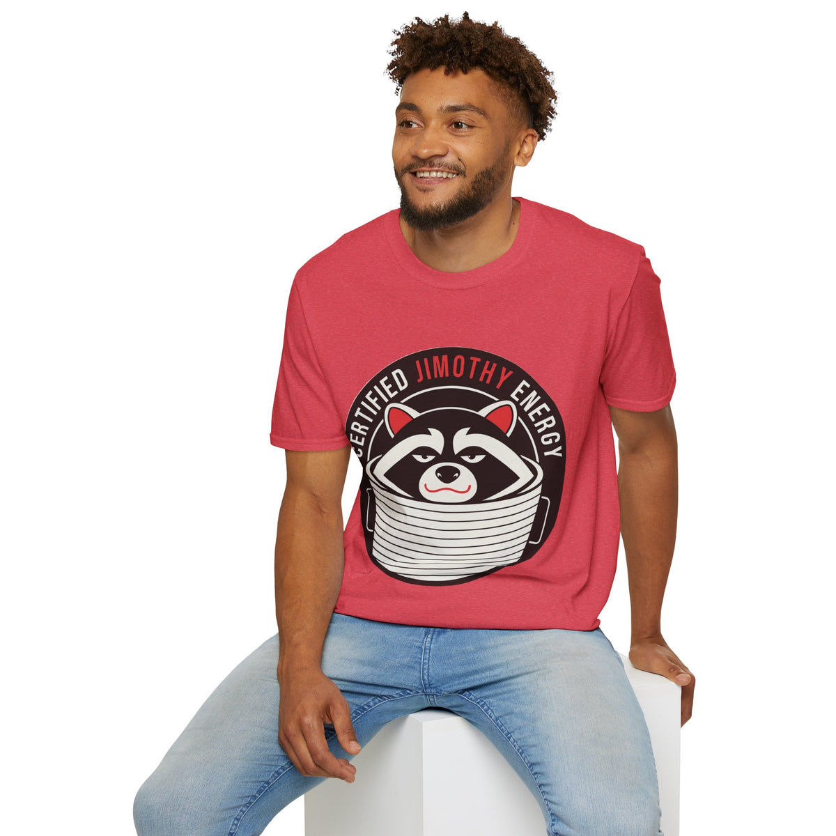 Jimothy Energy T-Shirt — Certified Raccoon Graphic Tee - Trending Now - August 2026