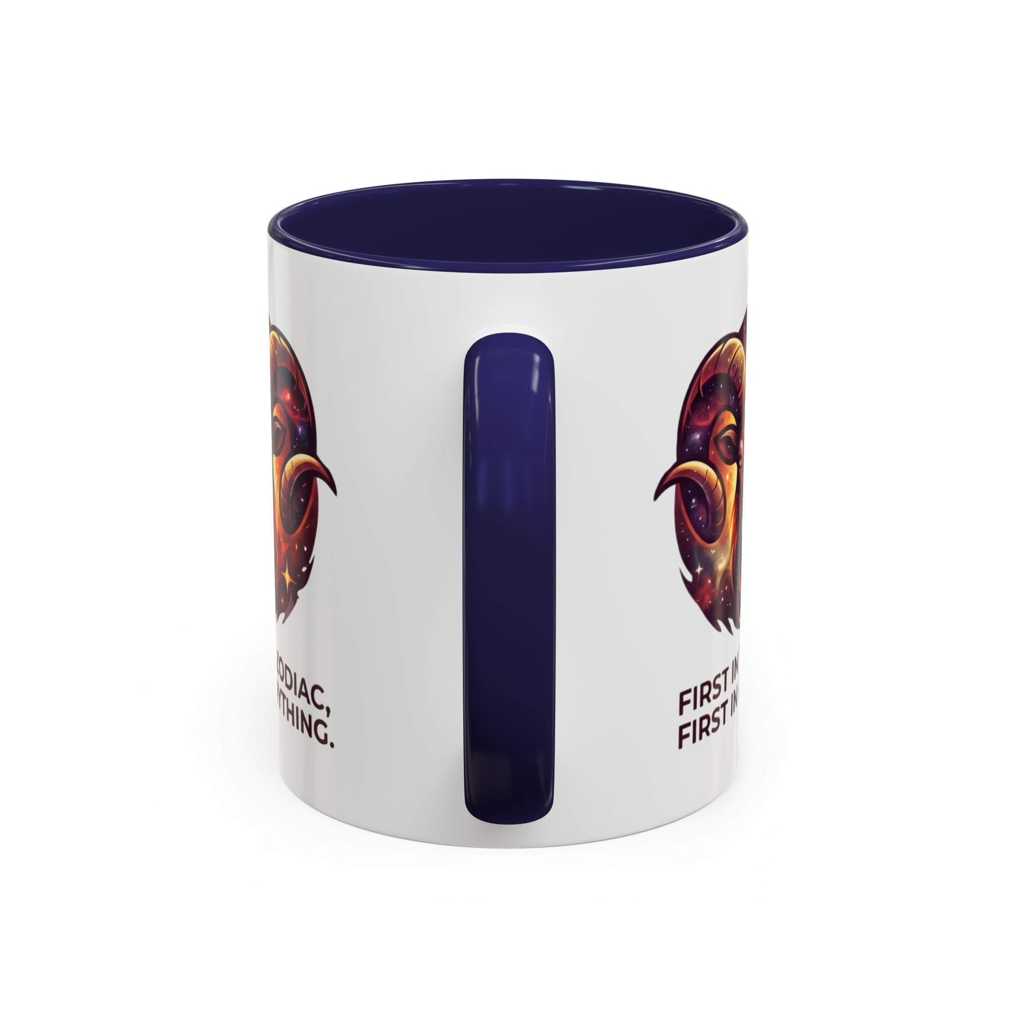 Aries Zodiac Coffee Mug — "First in the Zodiac, First in Everything" Accent Mug