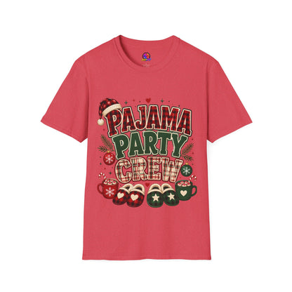 Pajama Party Crew T‑Shirt — Festive Christmas Lounge Tee