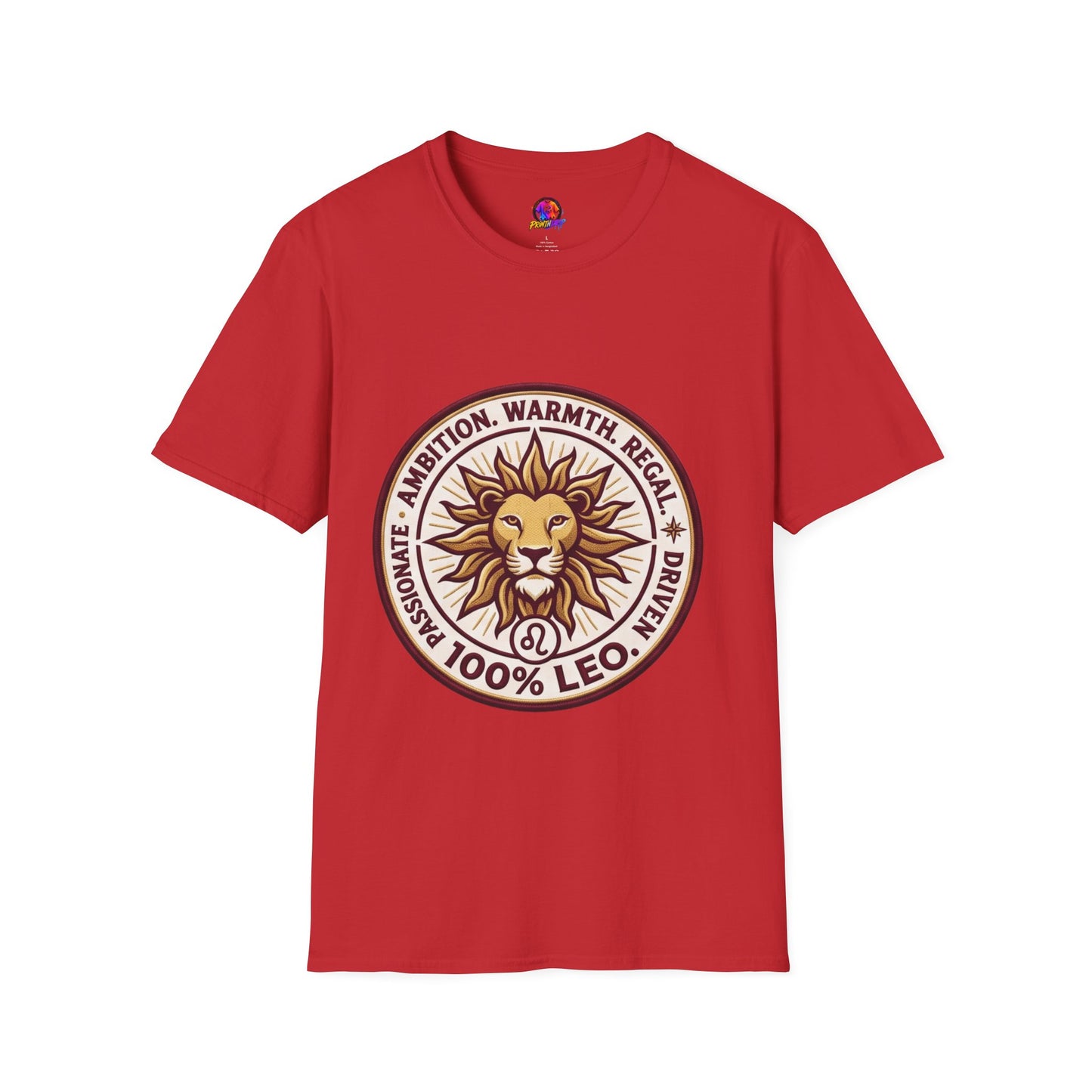 Leo Zodiac Lion T-Shirt — Ambition, Warmth & Regal Pride Graphic Tee