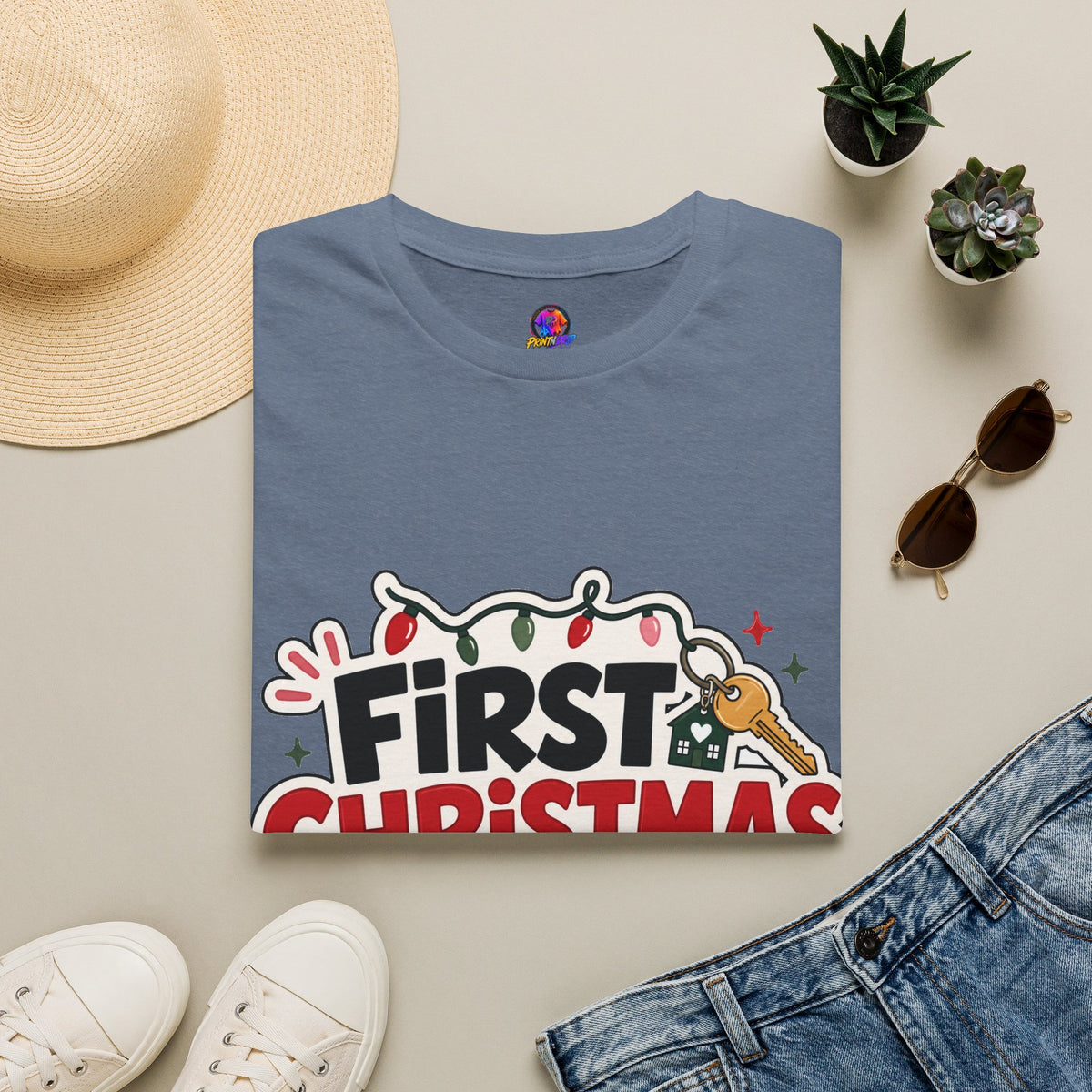 First Christmas No Roommates T-Shirt — Funny Holiday New Home Tee