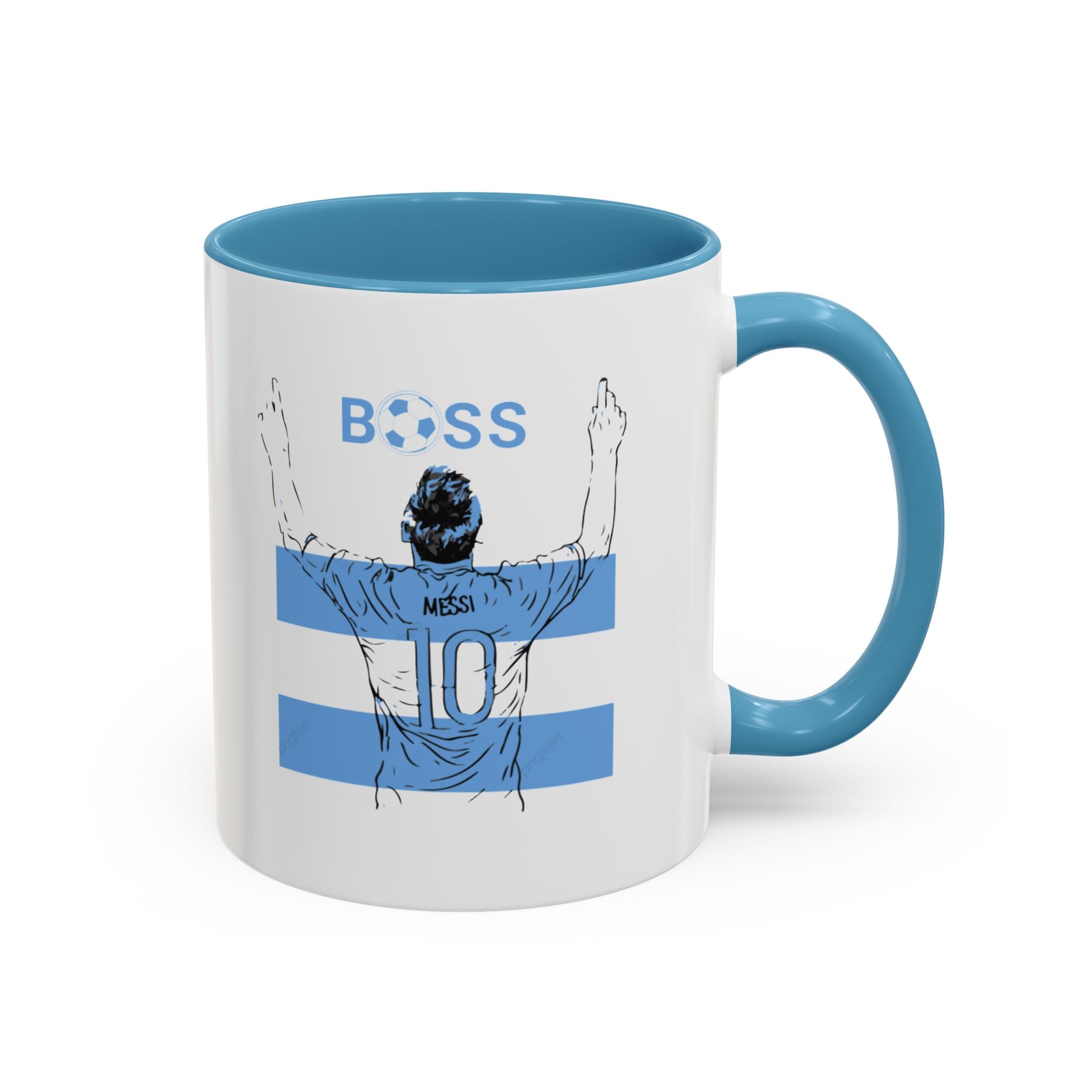 Boss Soccer Player Accent Coffee Mug —