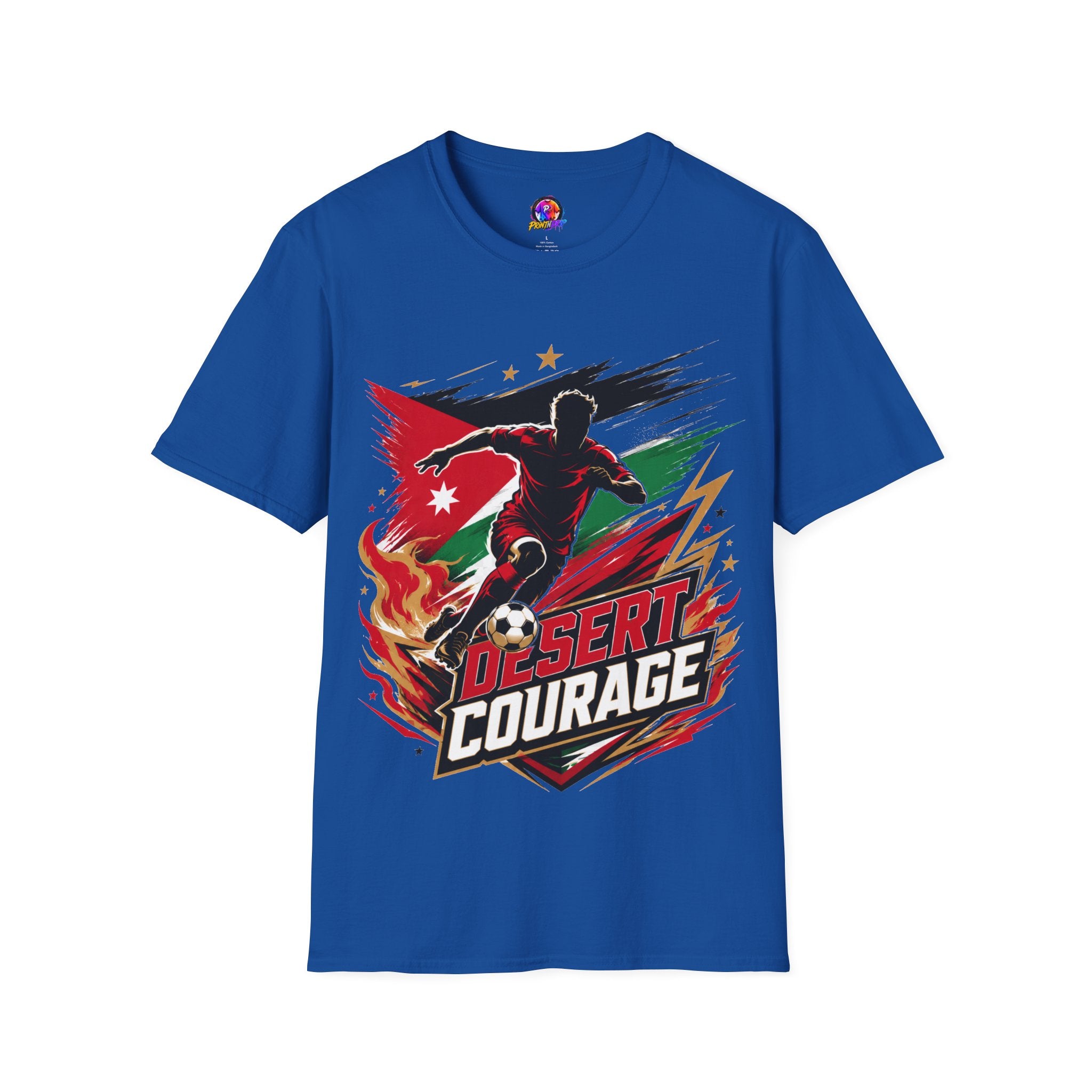 Jordan Soccer T‑Shirt — Desert Courage Flag Design