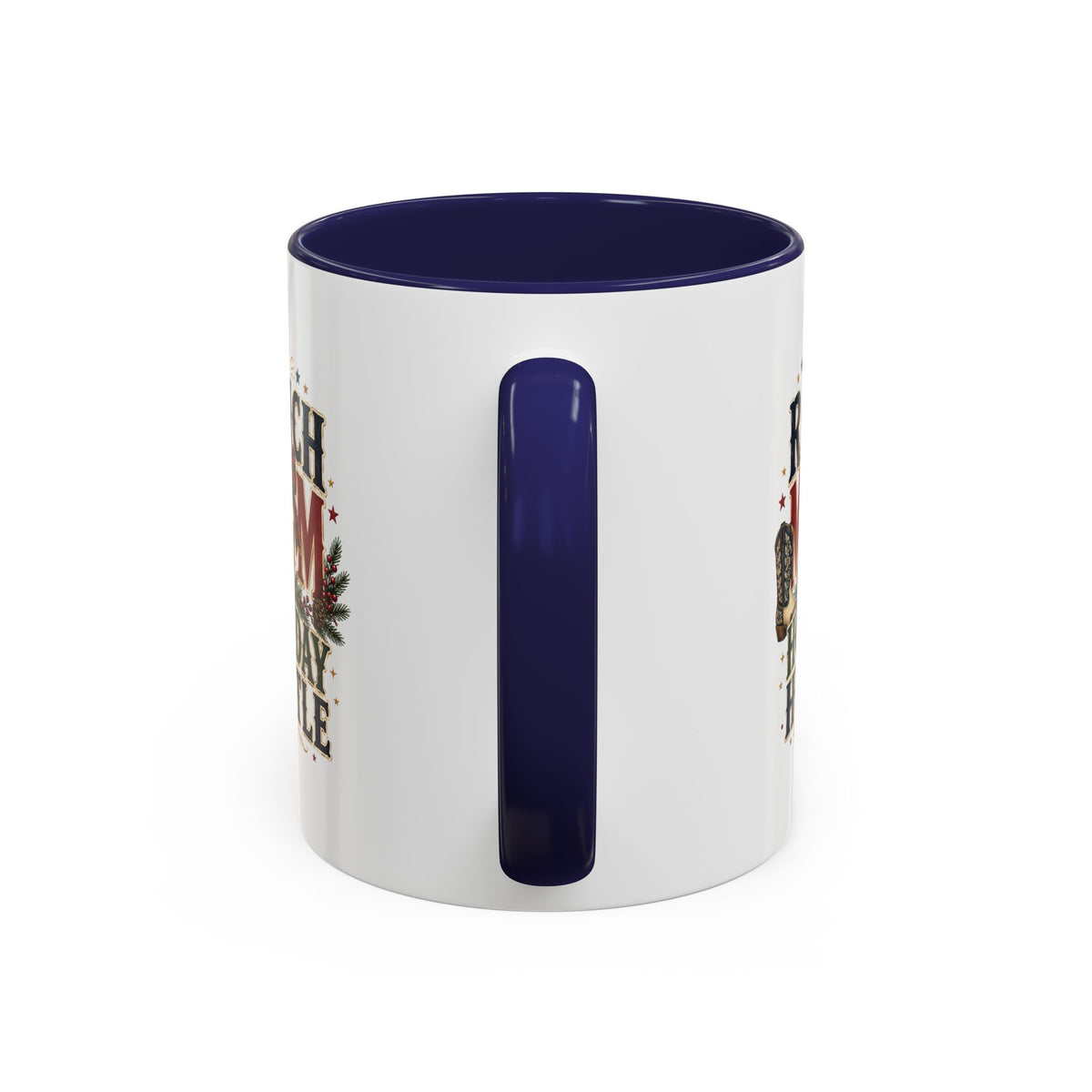 Modern Day Christmas Ranch Mom Holiday Hustle Accent Coffee Mug