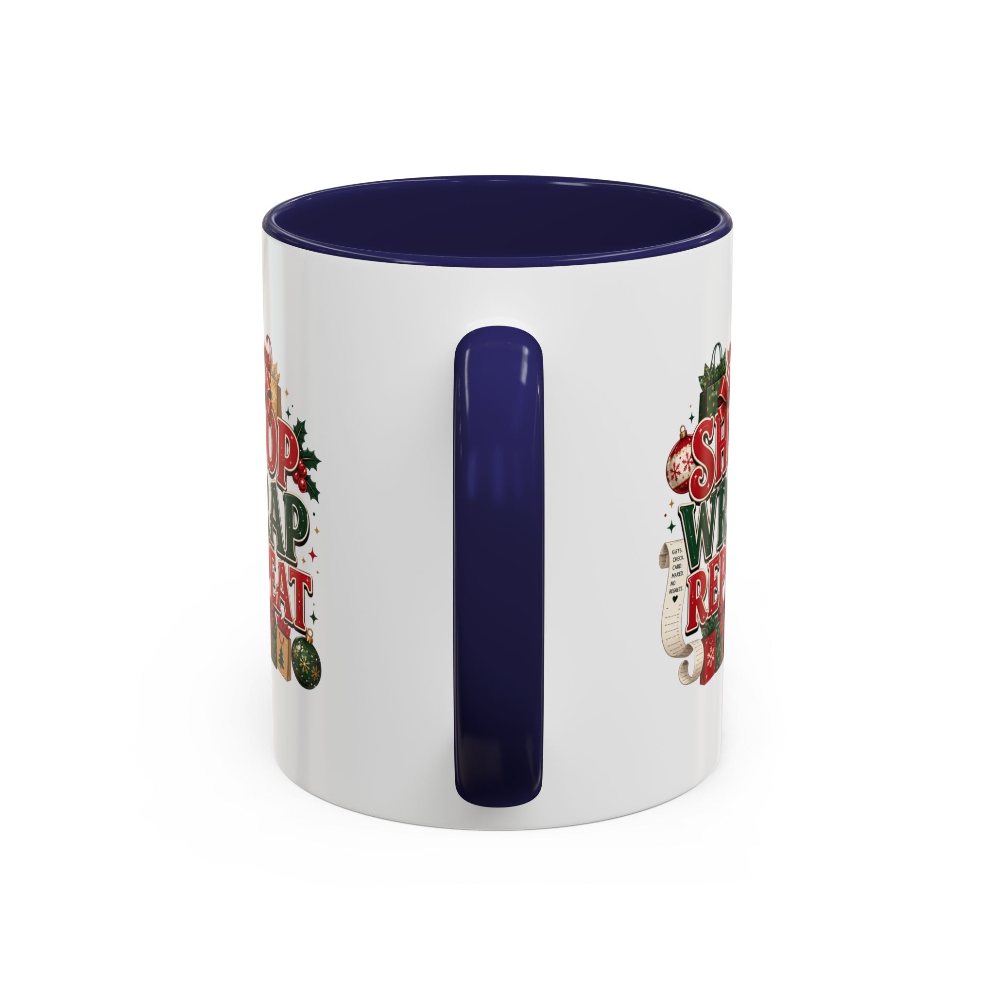 Shop Wrap Repeat Christmas Accent Coffee Mug
