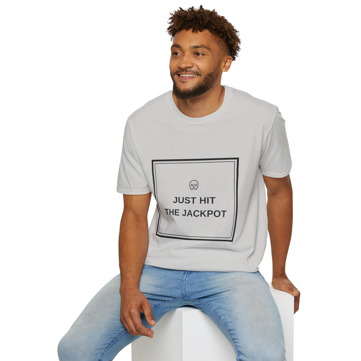 Just Hit the Jackpot T-Shirt — Minimal Skull Graphic Tee - Trending Now - August 2026