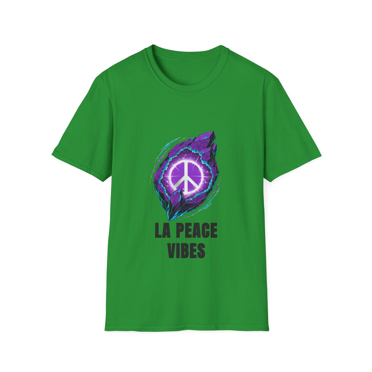 Peace Vibes T-Shirt — Purple Neon Peace Sign Graphic - Trending Now - August 2026