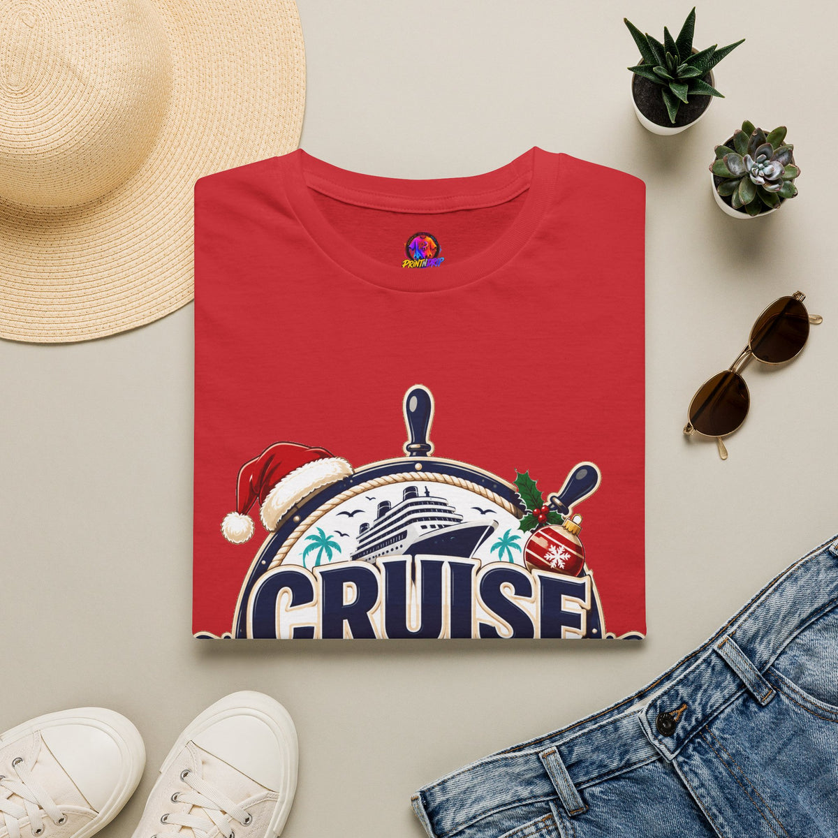 Cruise Crew Christmas T-Shirt — Holiday Cruise Vacation Tee