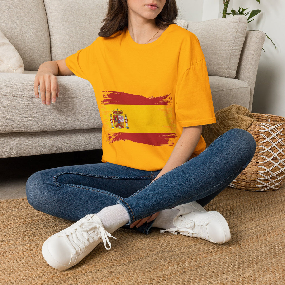 Spain Flag T-Shirt — Distressed Spanish Flag Graphic Tee