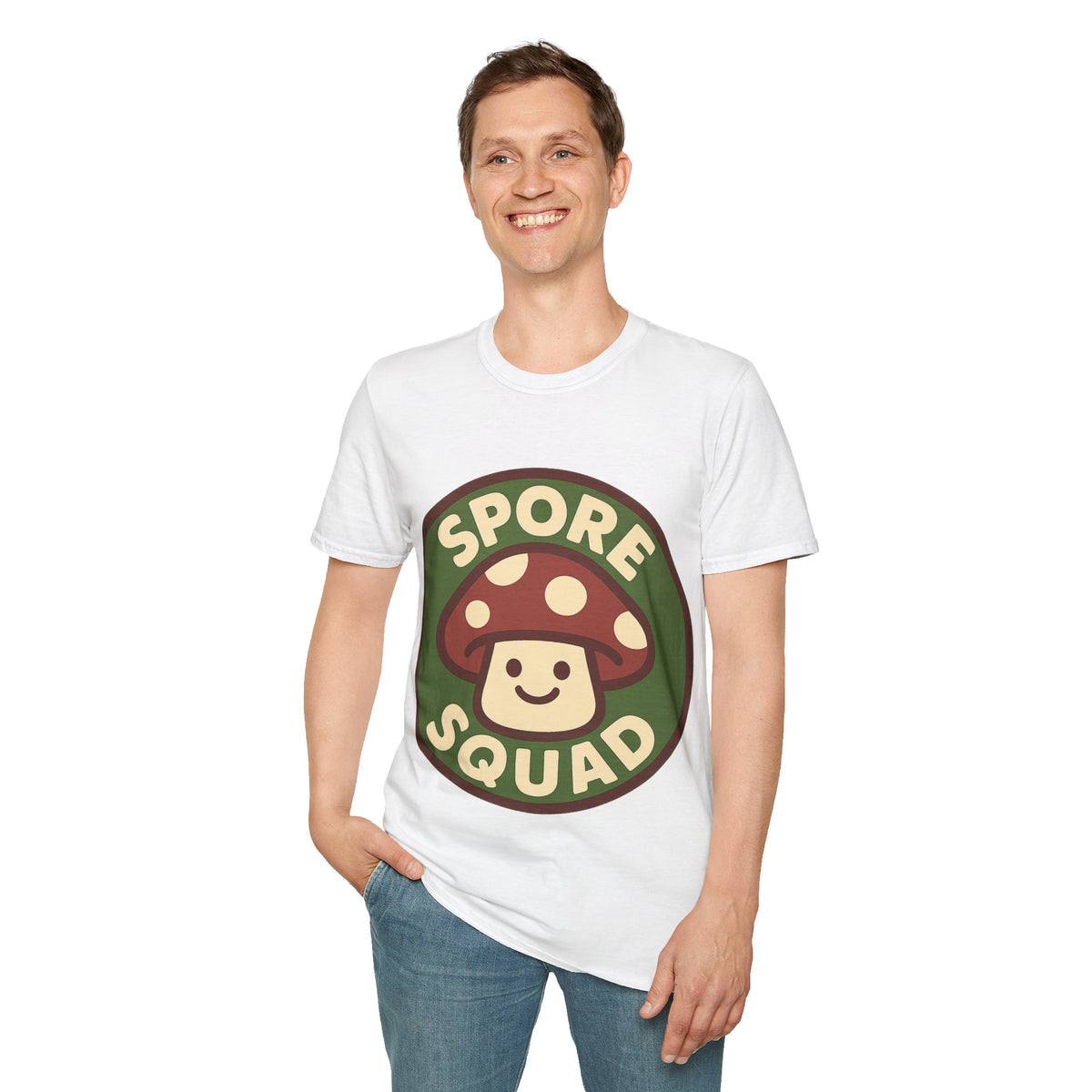 Spore Squad T-Shirt — Cute Mushroom Graphic Tee for Gamers & Fungi Fans - Trending Now - September 2026