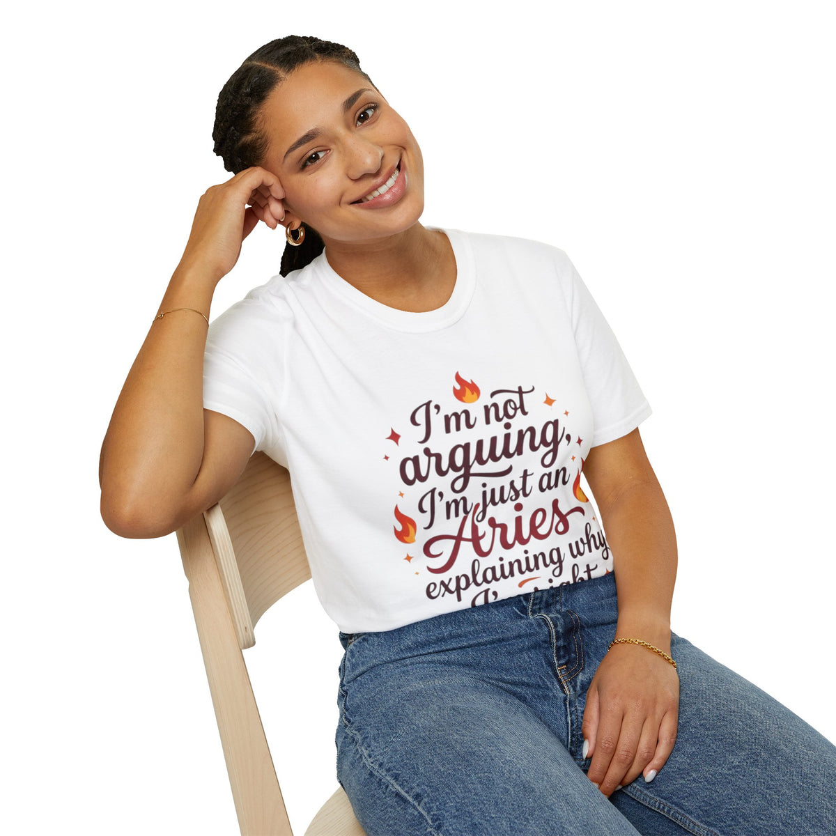 Aries Zodiac Tee — “I’m Not Arguing, I’m Just an Aries Explaining Why I’m Right”