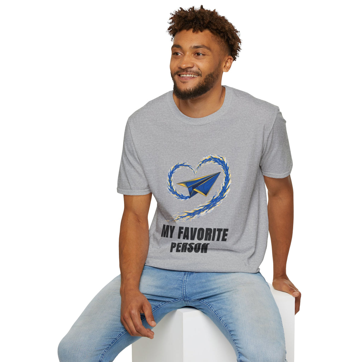 Paper Plane Heart T-Shirt — “My Favorite Person” Graphic Tee - Trending Now - August 2026