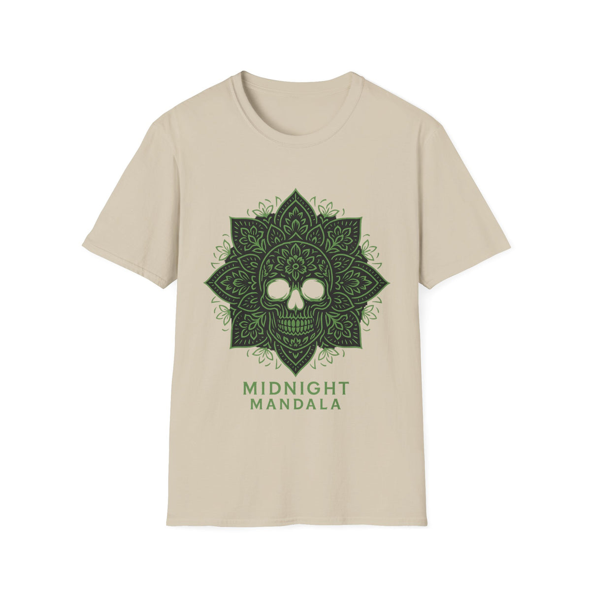 Mandala Skull T-Shirt — Midnight Mandala Floral Skull Tee - Trending Now - August 2026