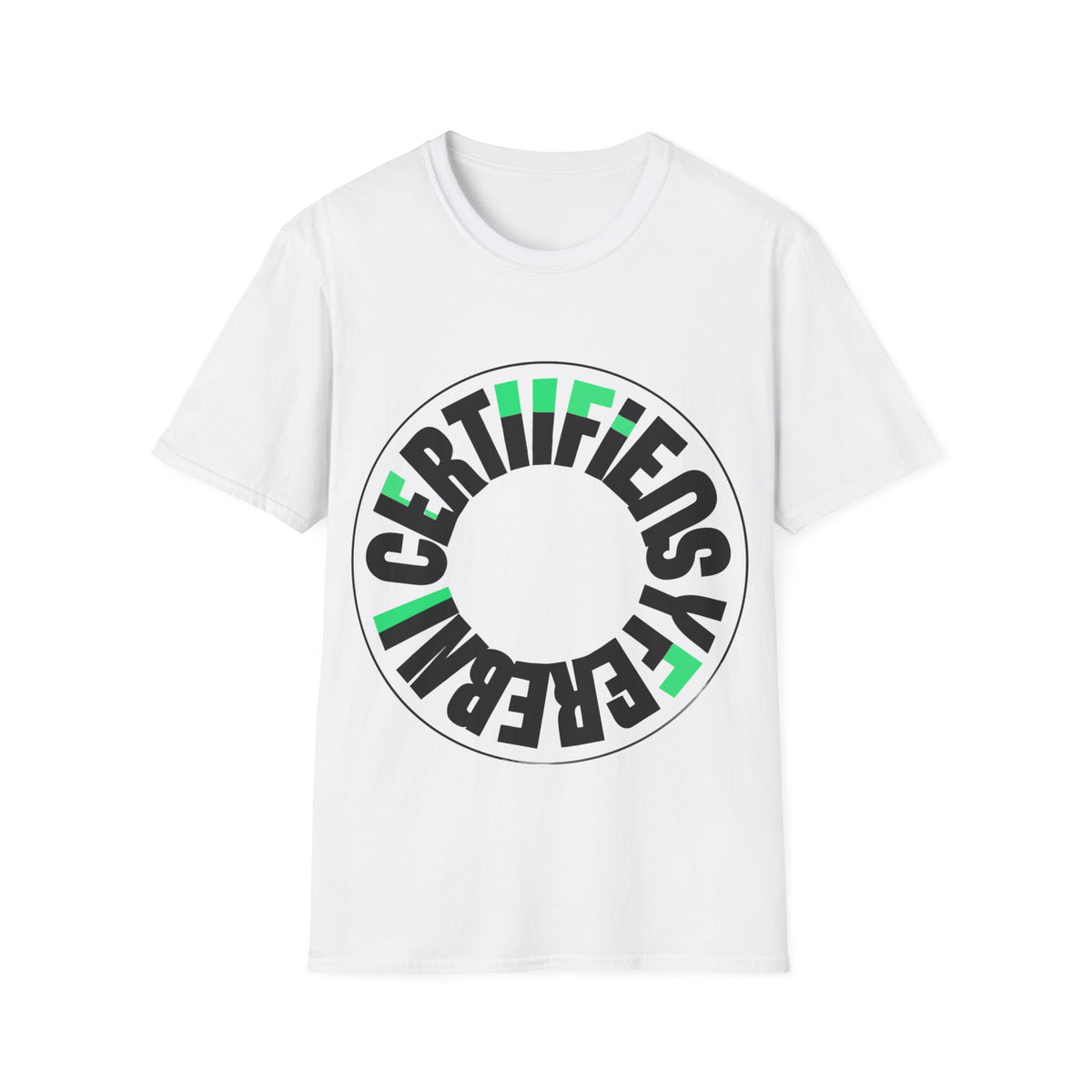 "Certified Imposter" Circular Badge Tee | Funny Gen Z Meme T-Shirt - Trending Now - September 2026