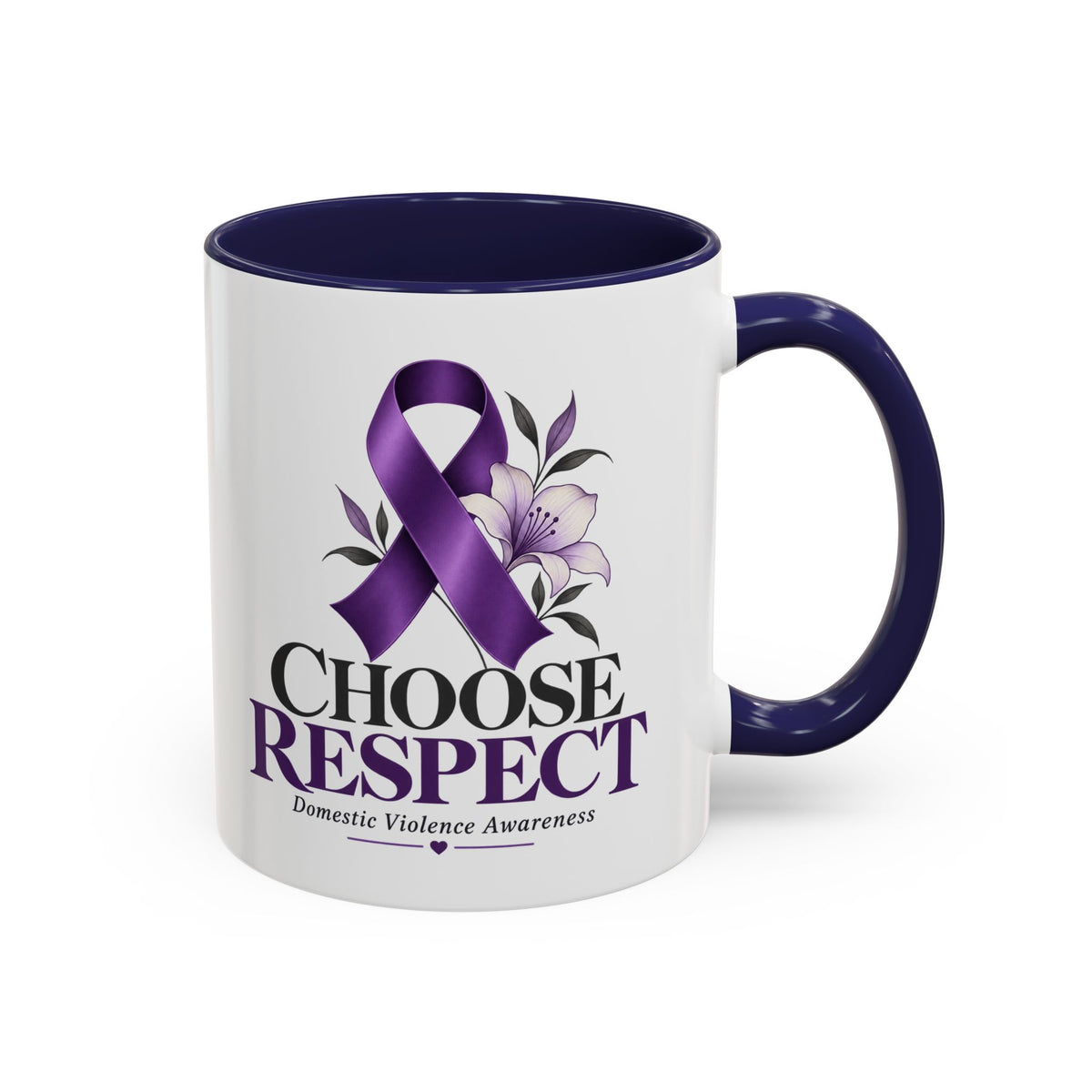Choose Respect - Domestic Violence Awareness Coffee Mug (Accent, 11/15oz)