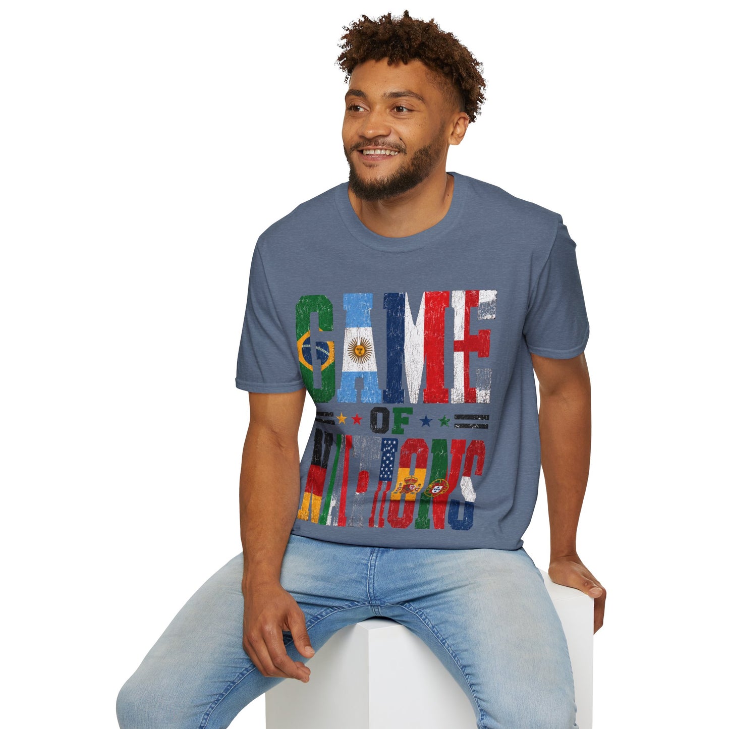 FIFA World Cup 2026 T-Shirt — 'Game of Nations' Vintage Flag Soccer Graphic Tee